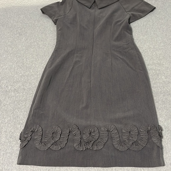 Vintage R&M Richards Office Dress Size 6 Retro Sheath Gray Career - Picture 9 of 11